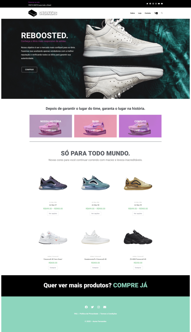 Sneakers - Aureo Fernandes Web Designer